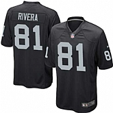Nike Men & Women & Youth Raiders #81 Mychal Rivera Black Team Color Game Jersey,baseball caps,new era cap wholesale,wholesale hats